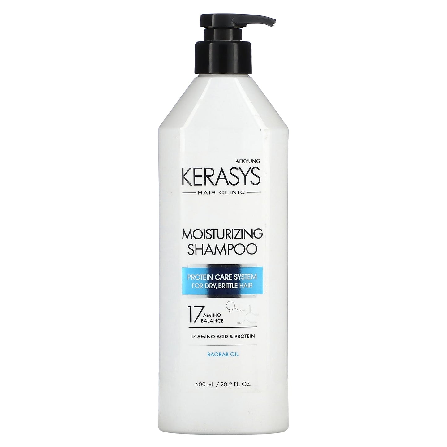 Kerasys, Moisturizing Shampoo, For Dry, Brittle Hair, 20.2 fl oz (600 ml) - Image 1