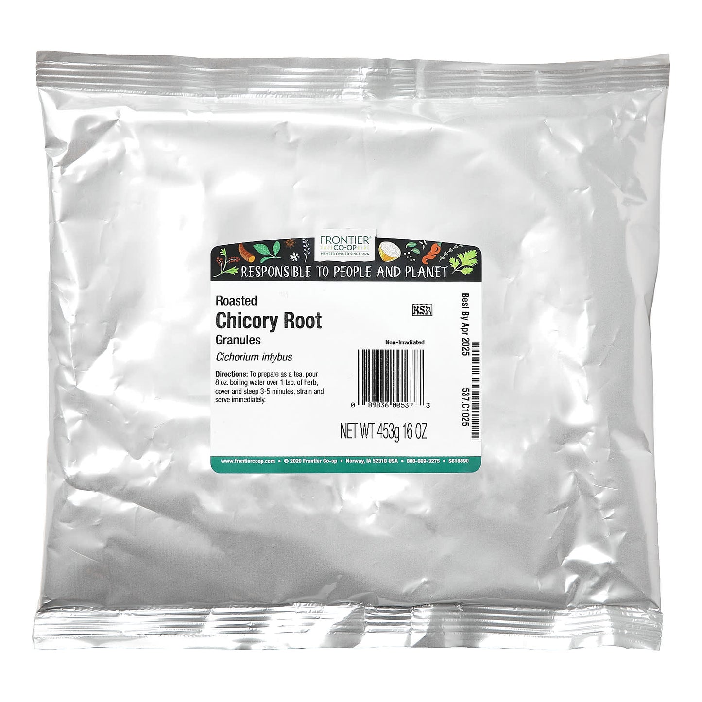 Roasted Chicory Root Granules by Frontier Co-op - 16 oz (453g) - Image 2