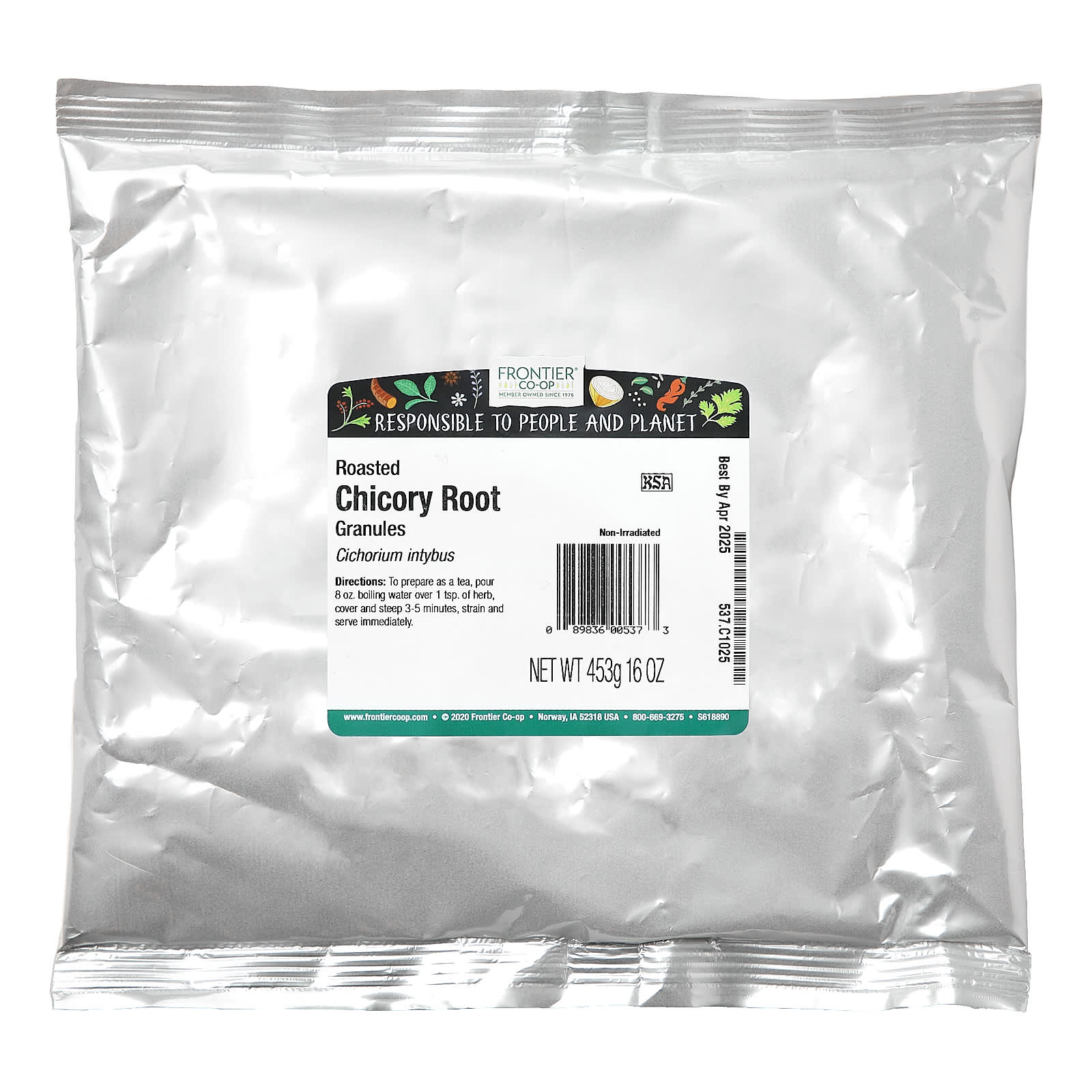 Roasted Chicory Root Granules by Frontier Co-op - 16 oz (453g) - Image 2
