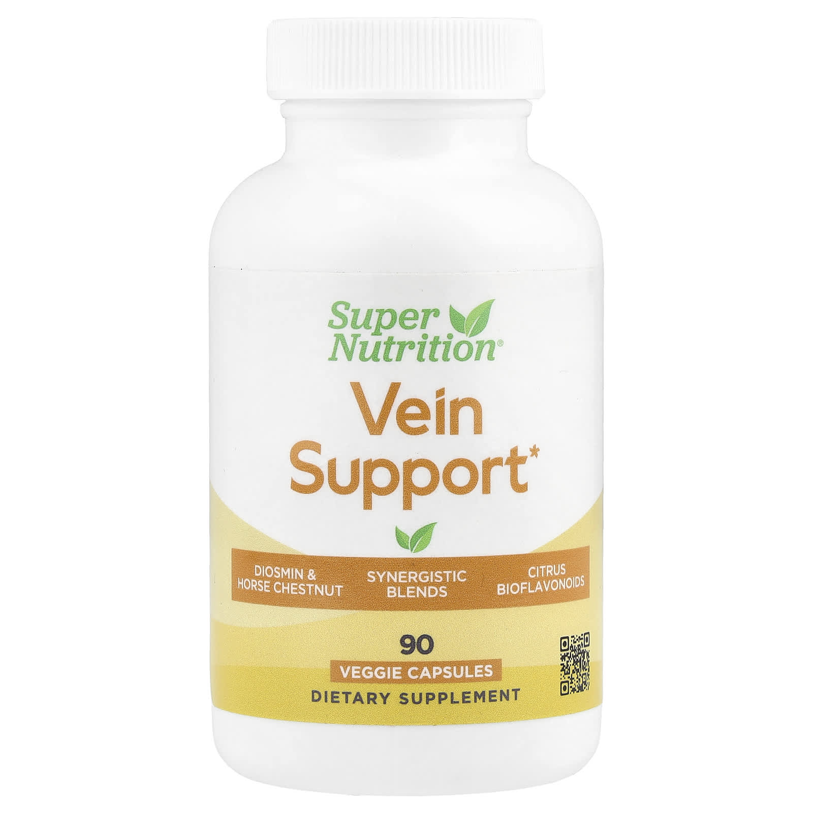 Vein Support Formula with Natural Ingredients - 90 Veggie Capsules - Image 1