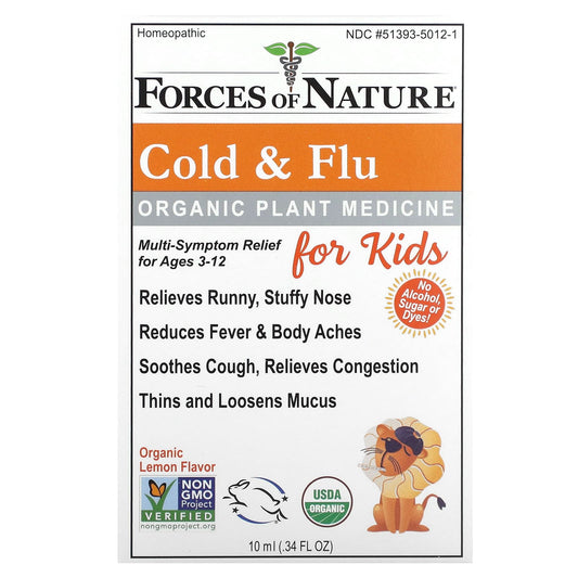 Forces of Nature - Organic Cold & Flu Relief for Kids - Lemon Flavor - Image 1