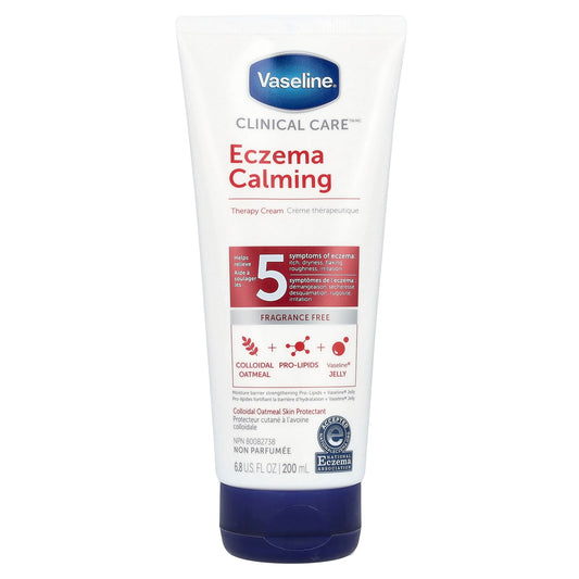 Vaseline, Clinical Care™, Eczema Calming Therapy Cream, Fragrance Free, 6.8 fl oz (200 ml) - Image 1