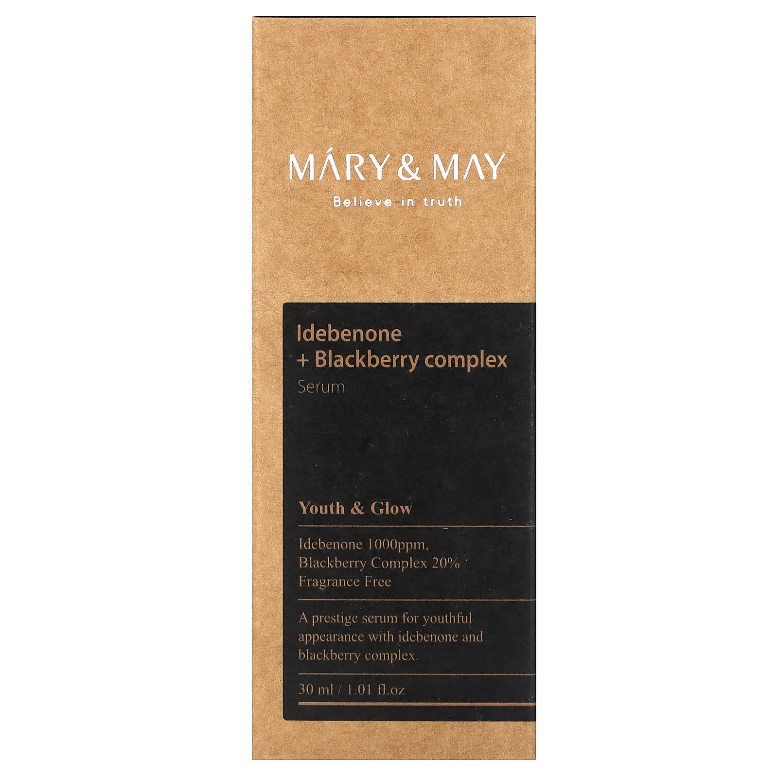 Mary & May, Idebenone + Blackberry Complex Serum, 1.01 fl oz (30 ml) - Image 2