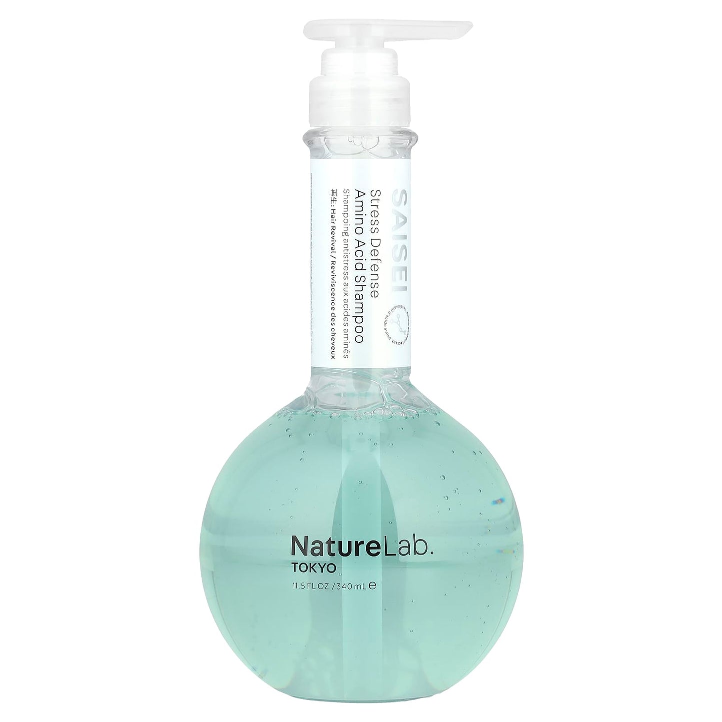 NatureLab Tokyo, Saisei, Stress Defense Amino Acid Shampoo, 11.5 fl oz (340 ml) - Image 1