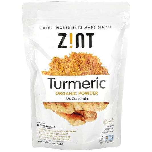 Zint, Turmeric Organic Powder, 16 oz (454 g) - Image 1