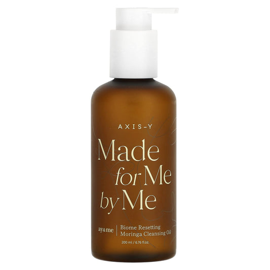 Axis-Y Biome Resetting Moringa Cleansing Oil for Glowing Skin, 6.76 fl oz - Image 1