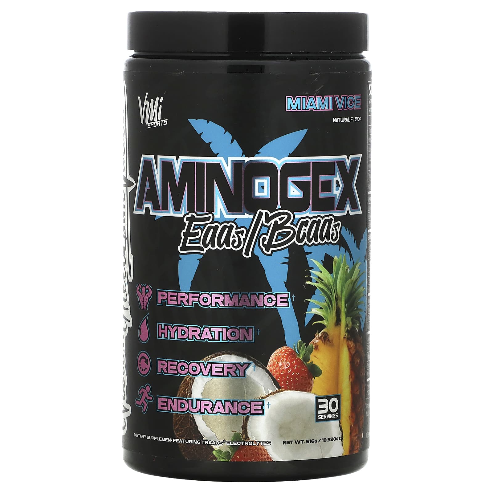 VMI Sports, Aminogex, EAAs/BCAAs, Miami Vice, 18.52 oz (516 g) - Image 1