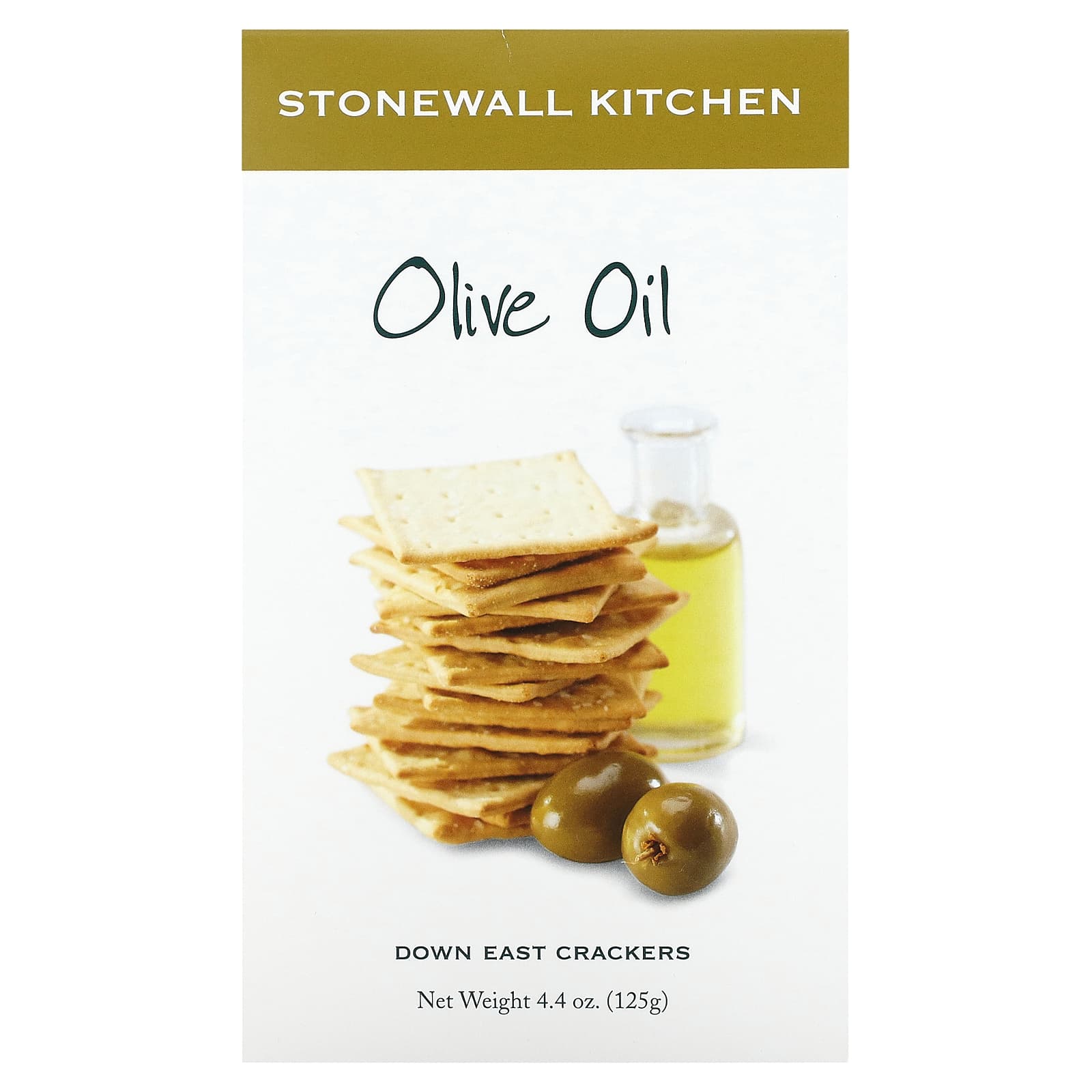 Stonewall Kitchen, Down East Crackers, Olive Oil, 4.4 oz (125 g) - Image 1