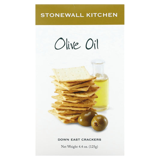Stonewall Kitchen, Down East Crackers, Olive Oil, 4.4 oz (125 g) - Image 1