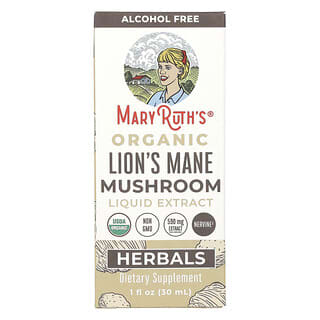 Lion's Mane Mushroom Liquid Extract | USDA Organic, Non-GMO, 1 fl oz