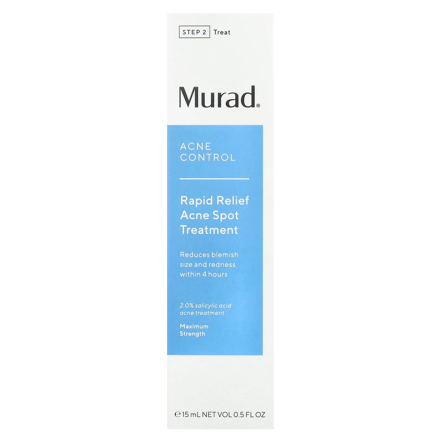 Murad, Acne Control, Rapid Relief Acne Spot Treatment, Maximum Strength, 0.5 fl oz (15 ml) - Image 2