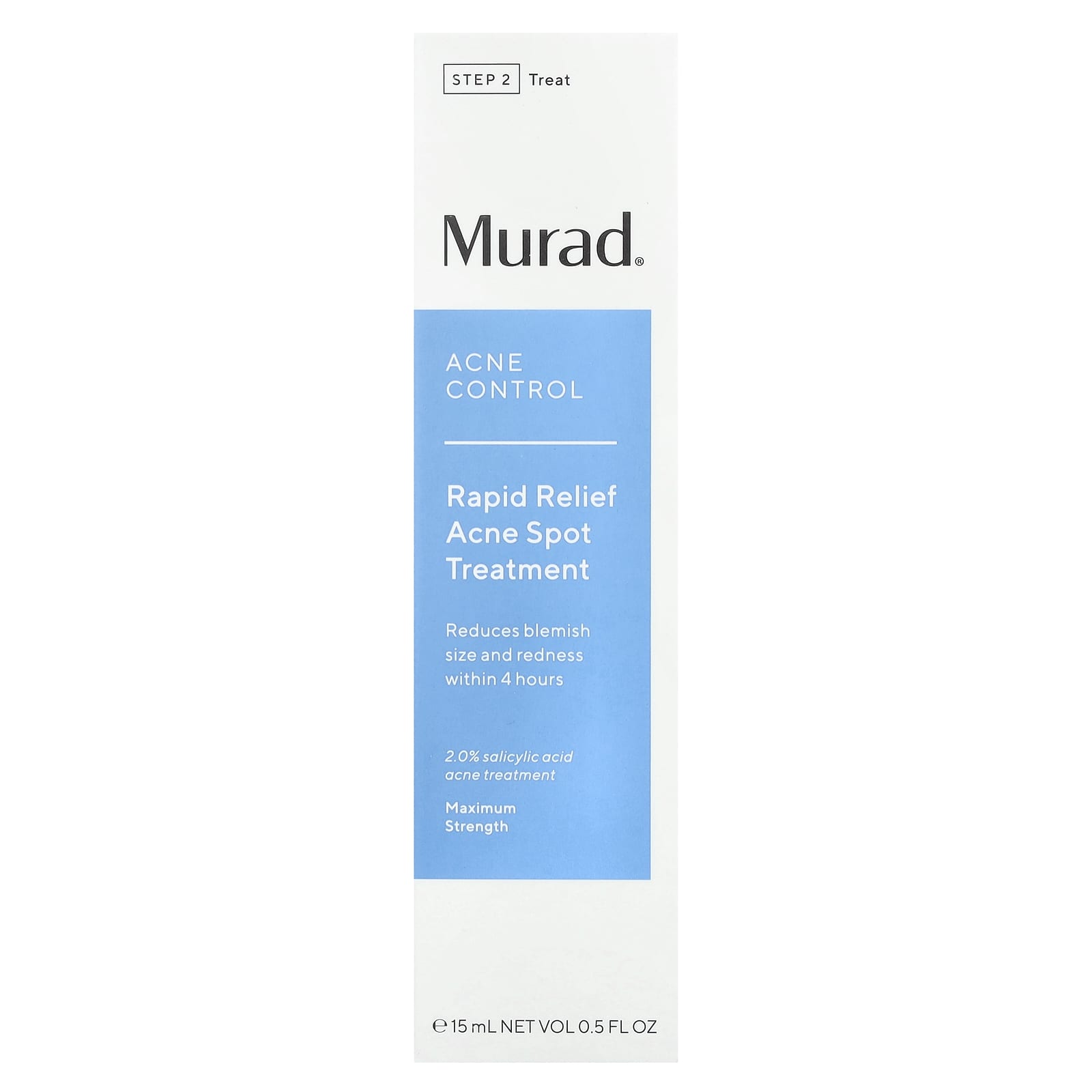 Murad, Acne Control, Rapid Relief Acne Spot Treatment, Maximum Strength, 0.5 fl oz (15 ml) - Image 2