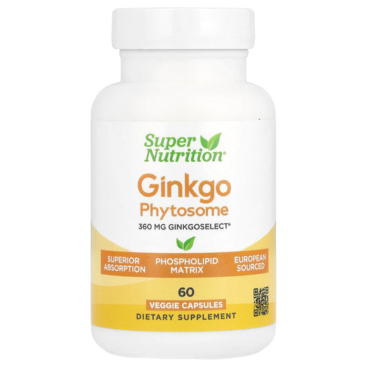 Boost Brain Function with Super Nutrition's 360mg Ginkgo Phytosome - Image 1