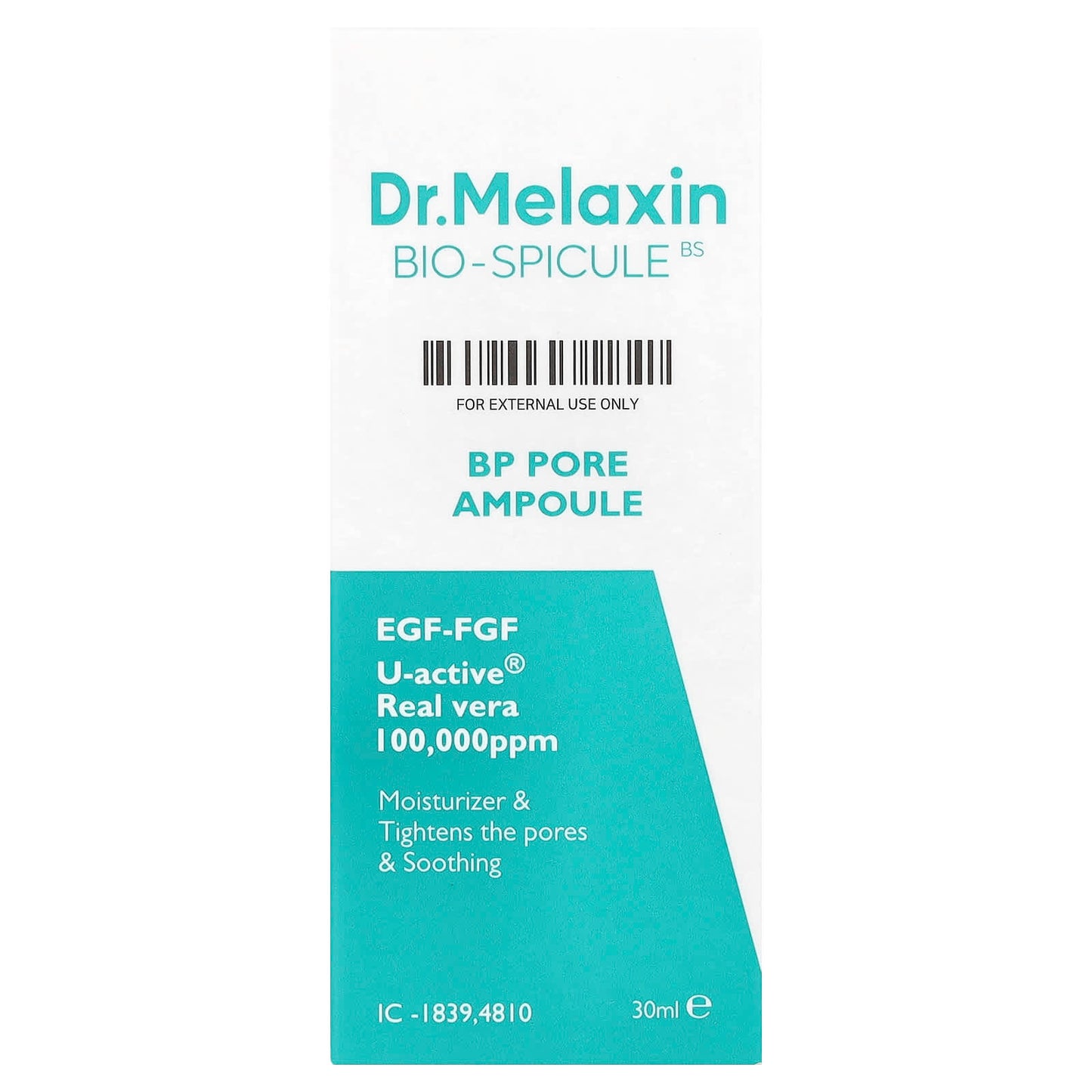 Dr.Melaxin Bio-Spicule Pore Ampoule 30ml Tightens Pores & Hydrates Skin - Image 2
