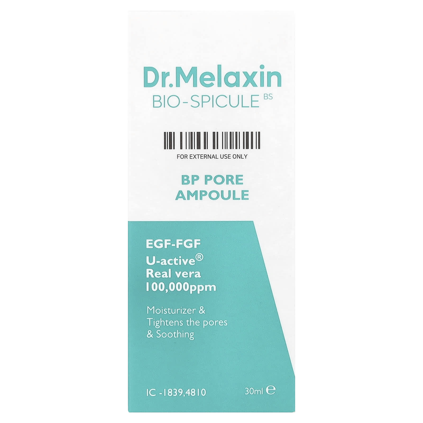 Dr.Melaxin Bio-Spicule Pore Ampoule 30ml Tightens Pores & Hydrates Skin - Image 2