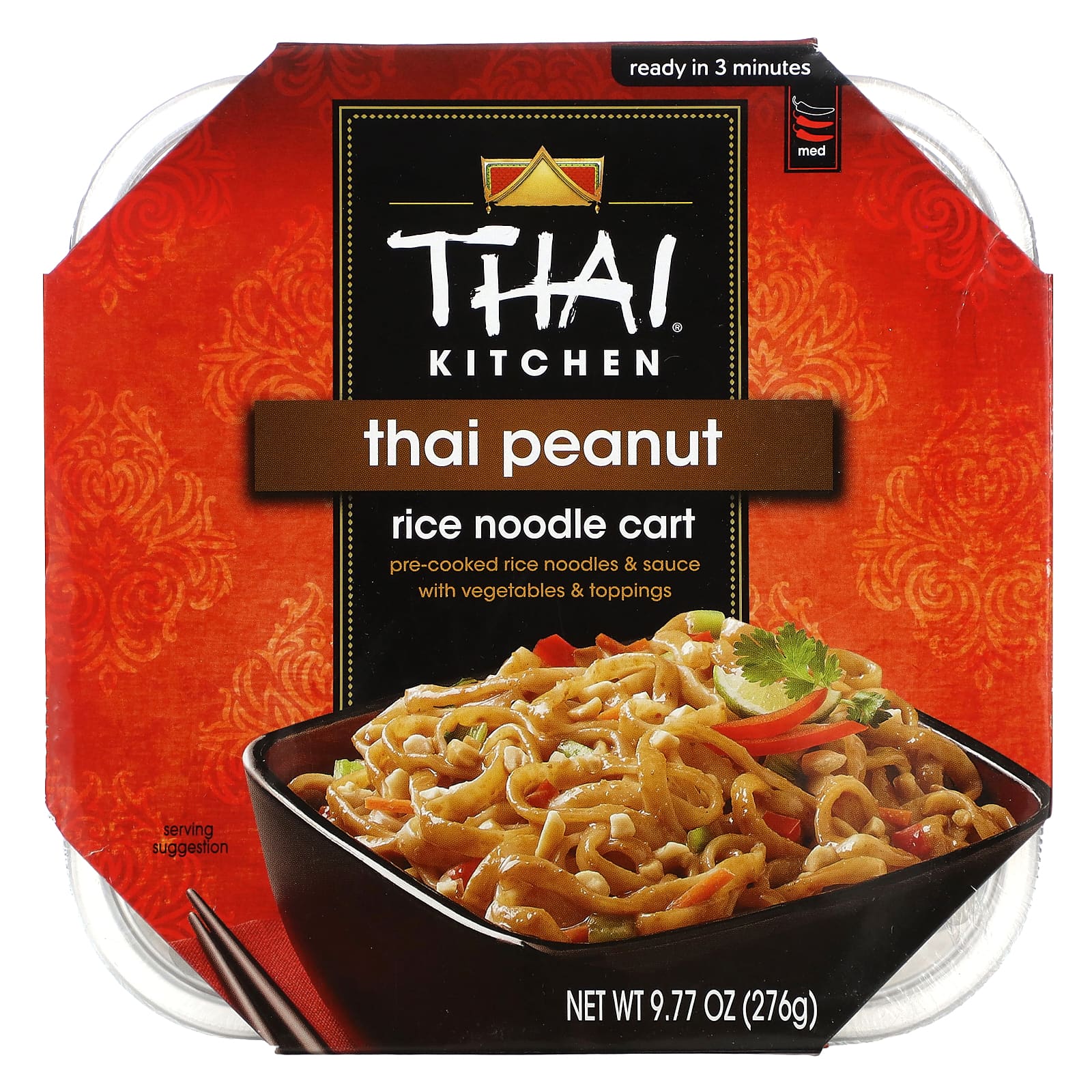 Thai Kitchen, Thai Peanut, Rice Noodle Cart, Medium, 9.77 oz (276 g) - Image 1