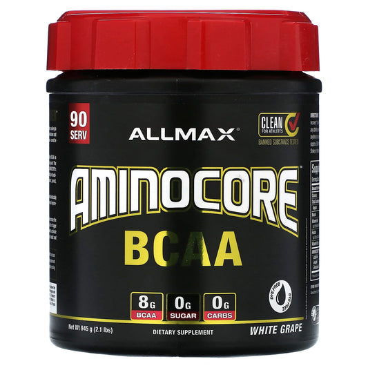 ALLMAX AMINOCORE BCAA Supplement - 8g BCAA, 9:6:5 Ratio - Image 1