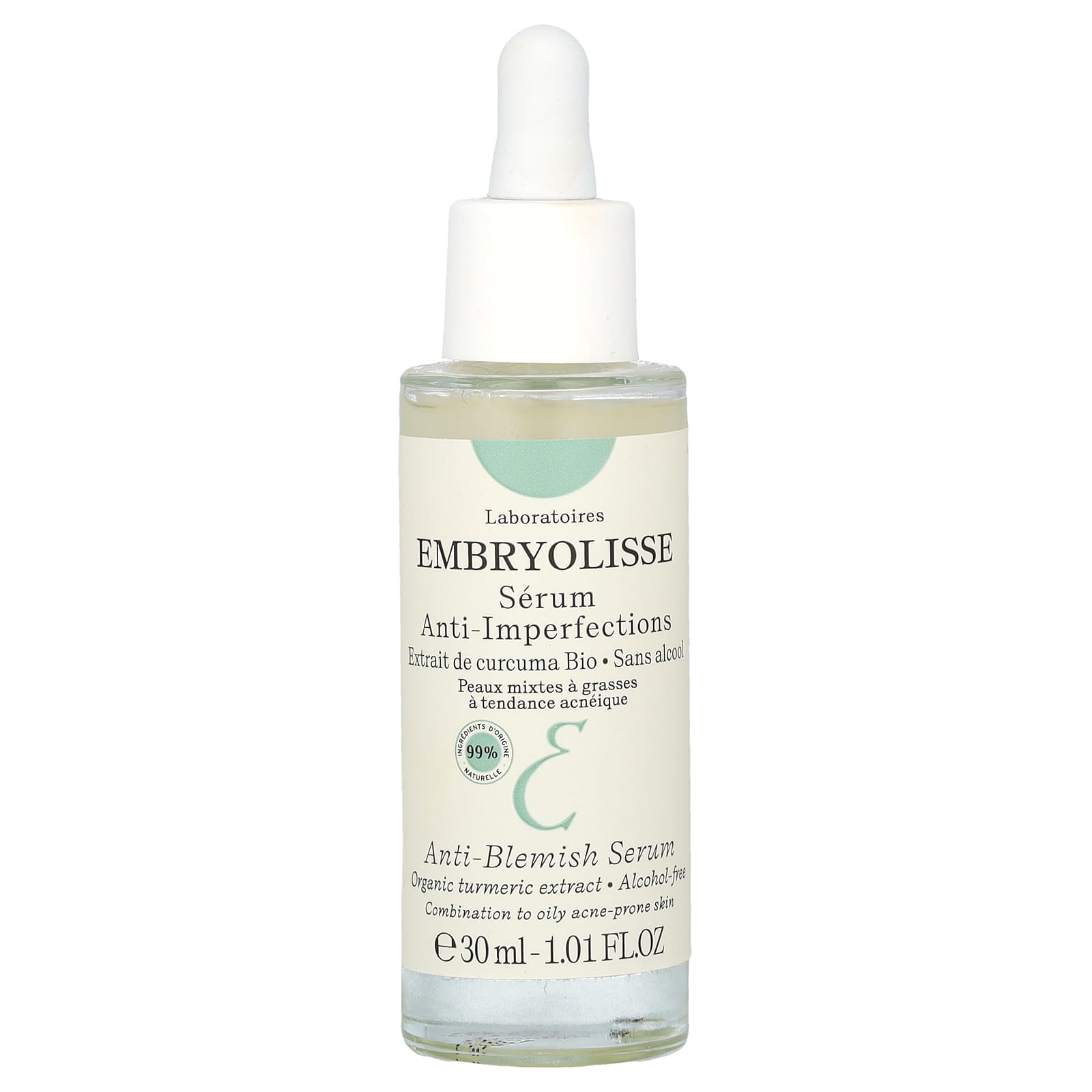 Turmeric Anti-Blemish Serum for Oily Acne-Prone Skin - Embryolisse - Image 1