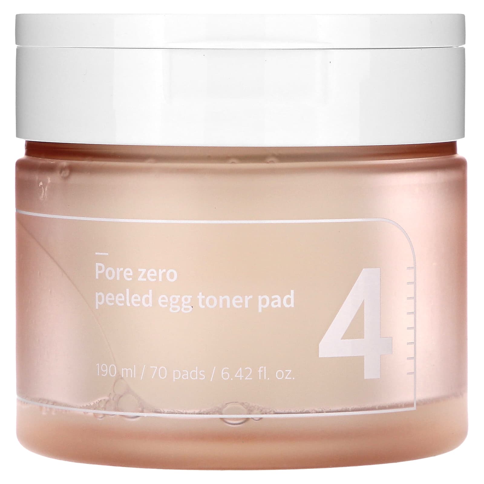 Numbuzin, No.4 Pore Zero Peeled Egg Toner Pad, 70 Pads, 6.42 fl oz (190 ml) - Image 1