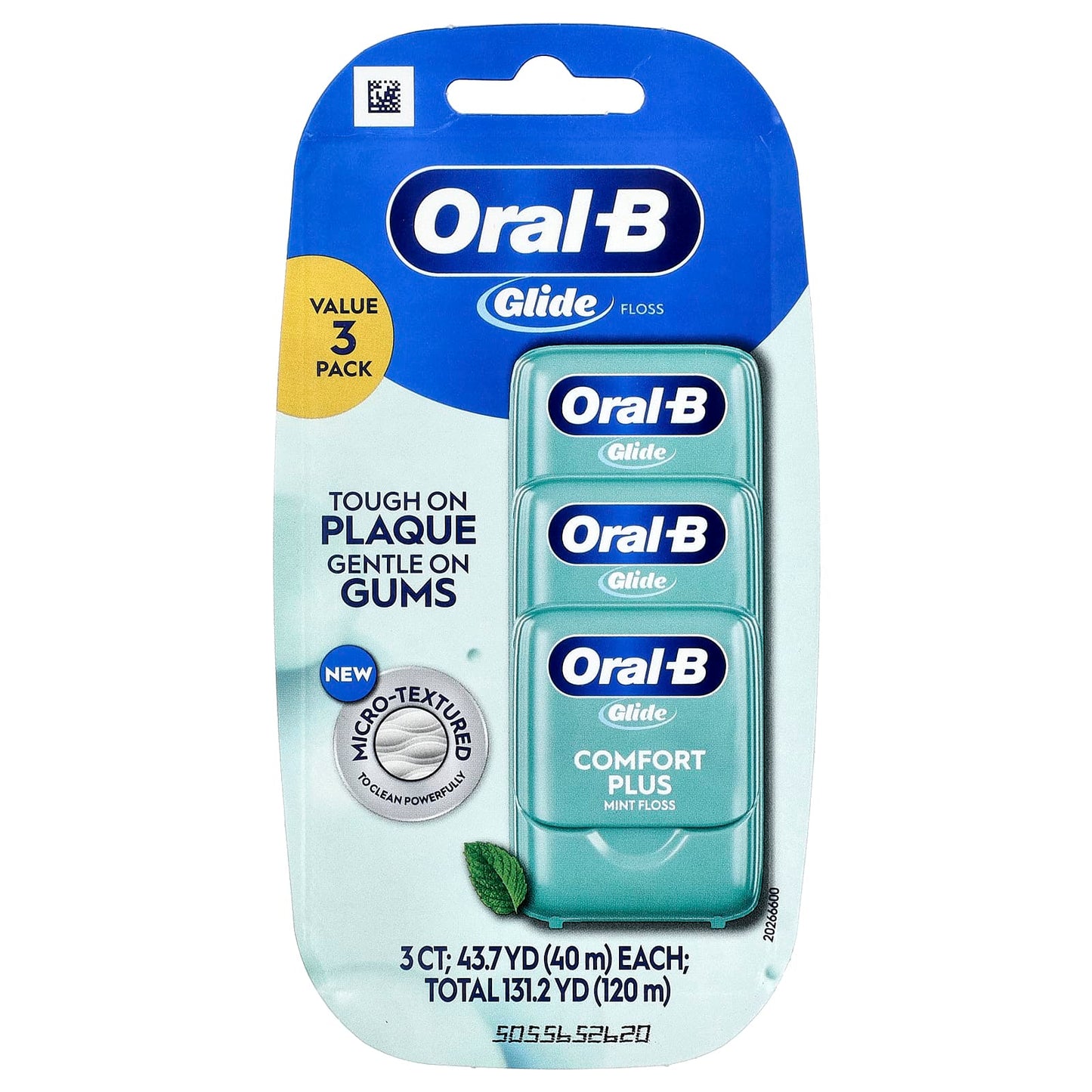 Oral-B, Glide, Comfort Plus Floss, Mint, 3 Pack, 43.7 yd (40 m) Each - Image 2