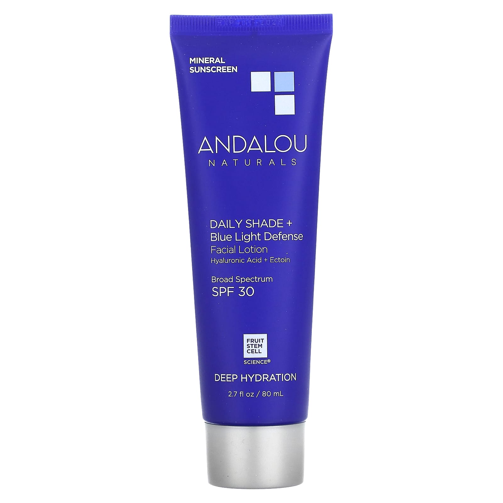 Andalou Naturals Deep Hydration Daily Lotion with SPF 30 2.7 fl oz - Image 1