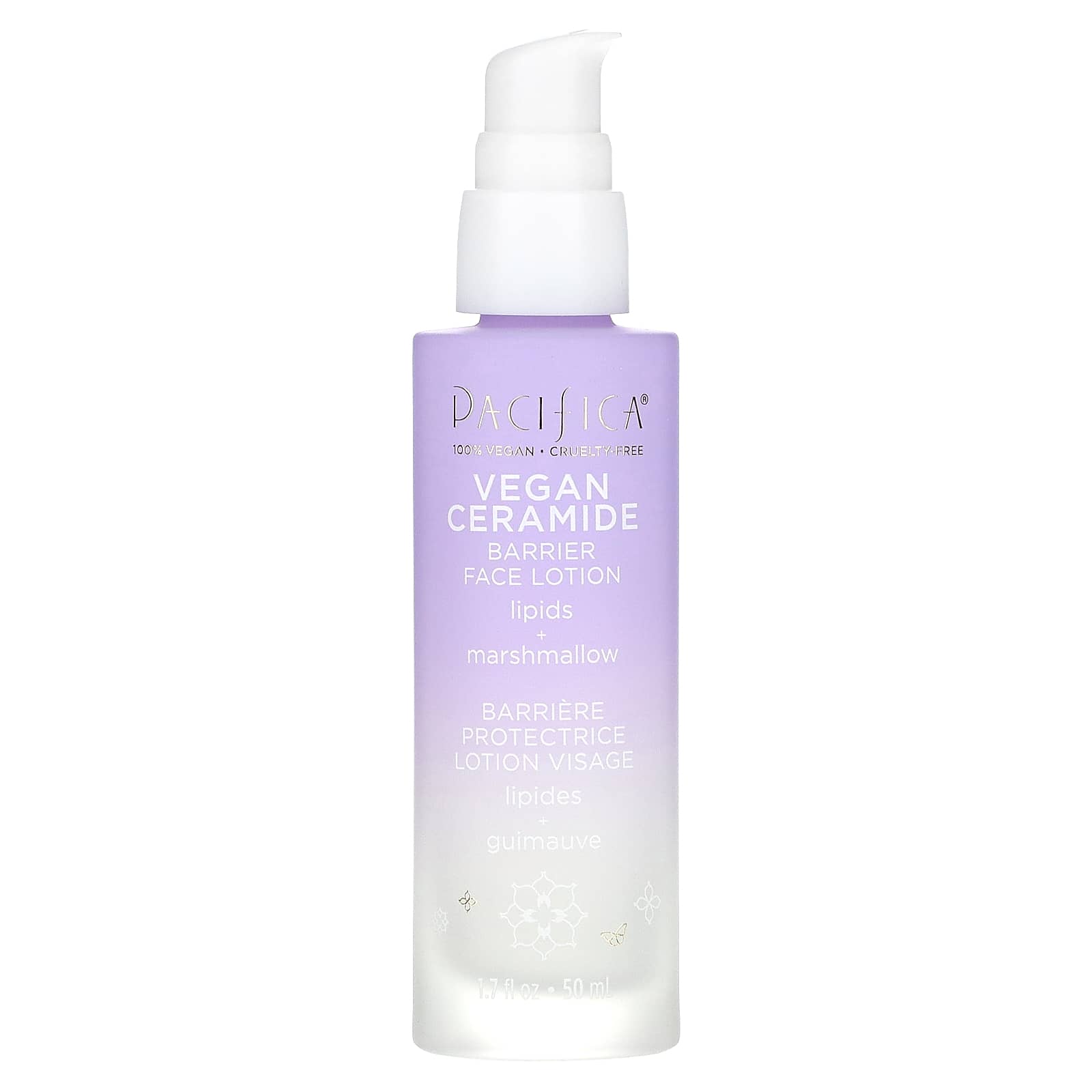 Pacifica, Vegan Ceramide, Barrier Face Lotion, Fragrance Free, 1.7 fl oz (50 ml) - Image 1
