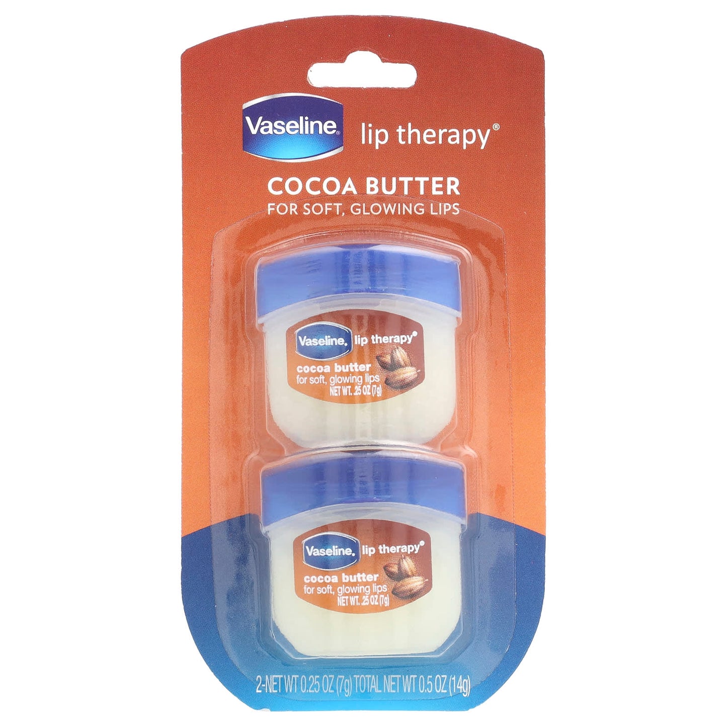 Vaseline, Lip Therapy®, Cocoa Butter, 2 Pack, 0.25 oz (7 g) Each - Image 2