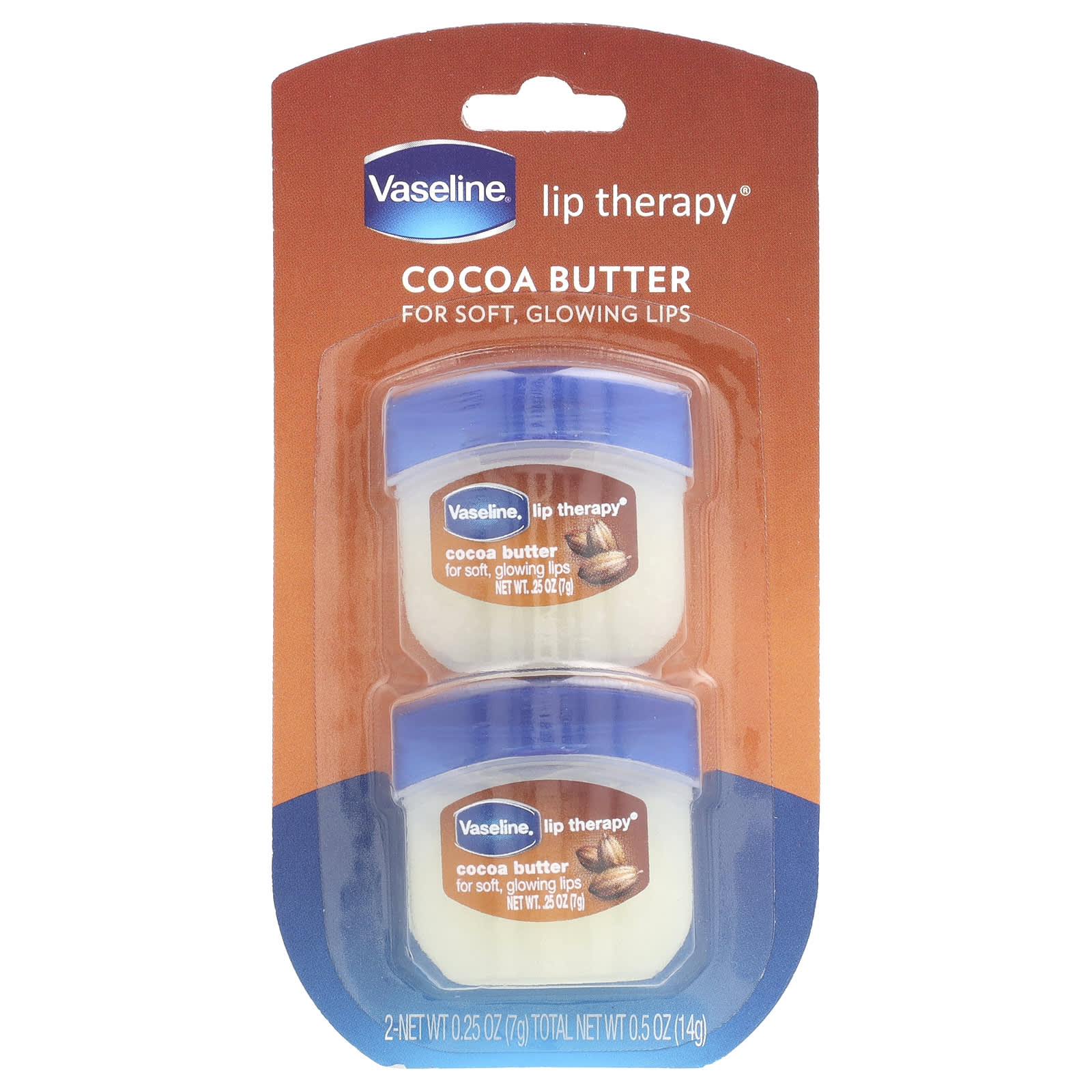 Vaseline, Lip Therapy®, Cocoa Butter, 2 Pack, 0.25 oz (7 g) Each - Image 2