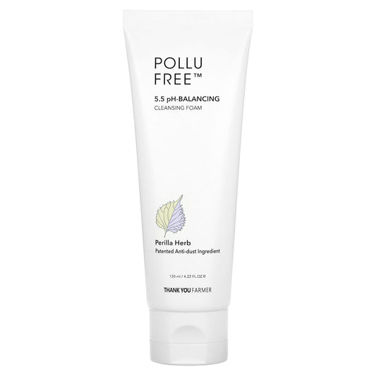 Thank You Farmer, Pollufree, 5.5 pH-Balancing Cleansing Foam, 4.22 fl oz (120 ml) - Image 1
