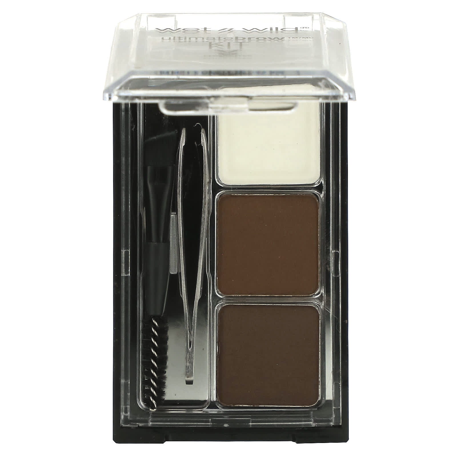 wet n wild, Ultimate Brow Kit, 1111498 Dark Brown, 0.09 oz (2.5 g) - Image 1