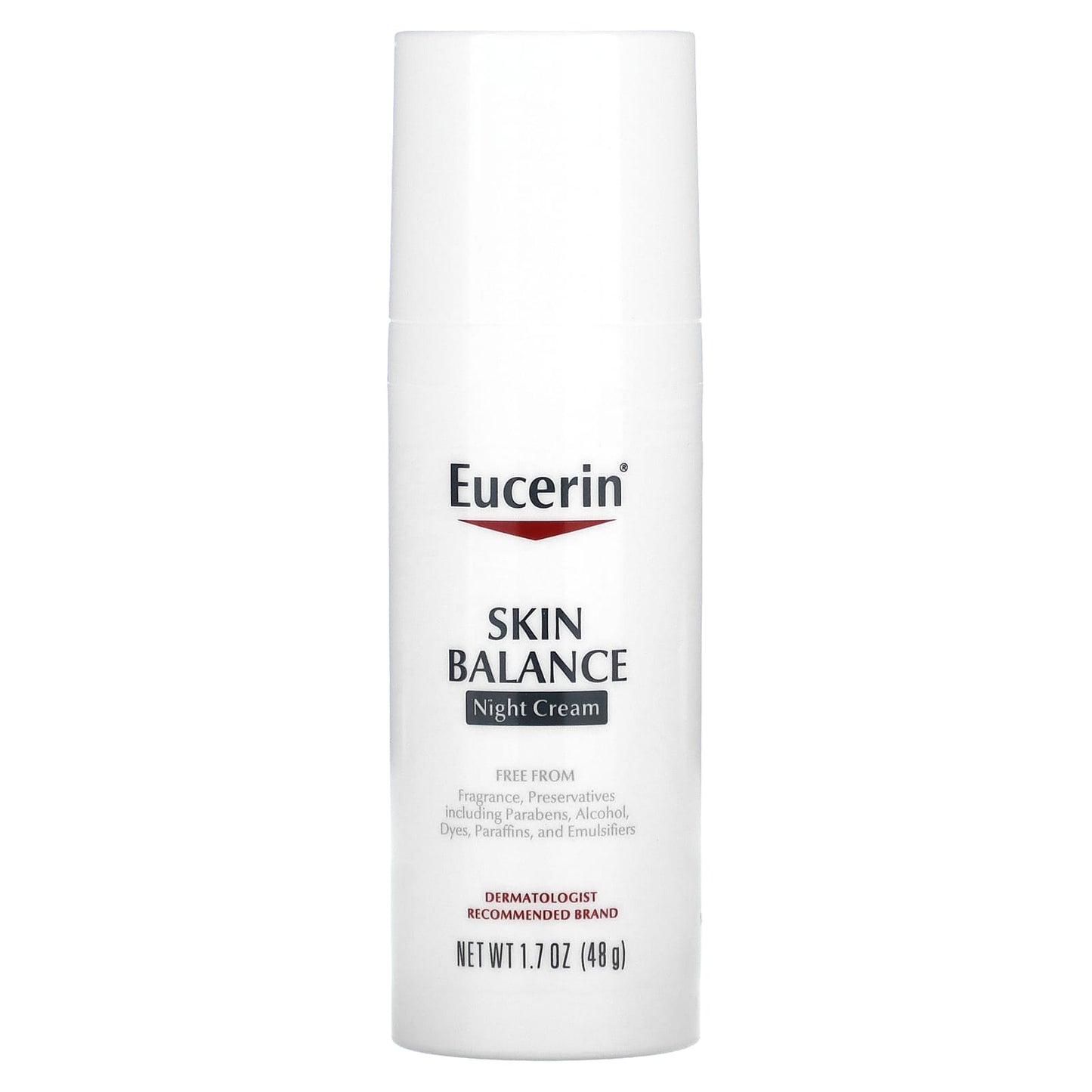 Eucerin Skin Balance Night Cream, 1.7 oz (48g) - Fragrance Free - Image 1