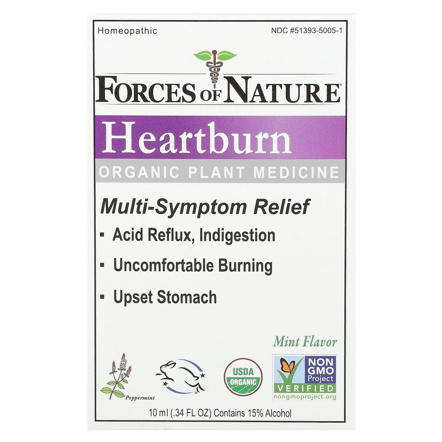 Natural Heartburn Relief with Organic Plant Medicine by Forces of Nature - Image 1