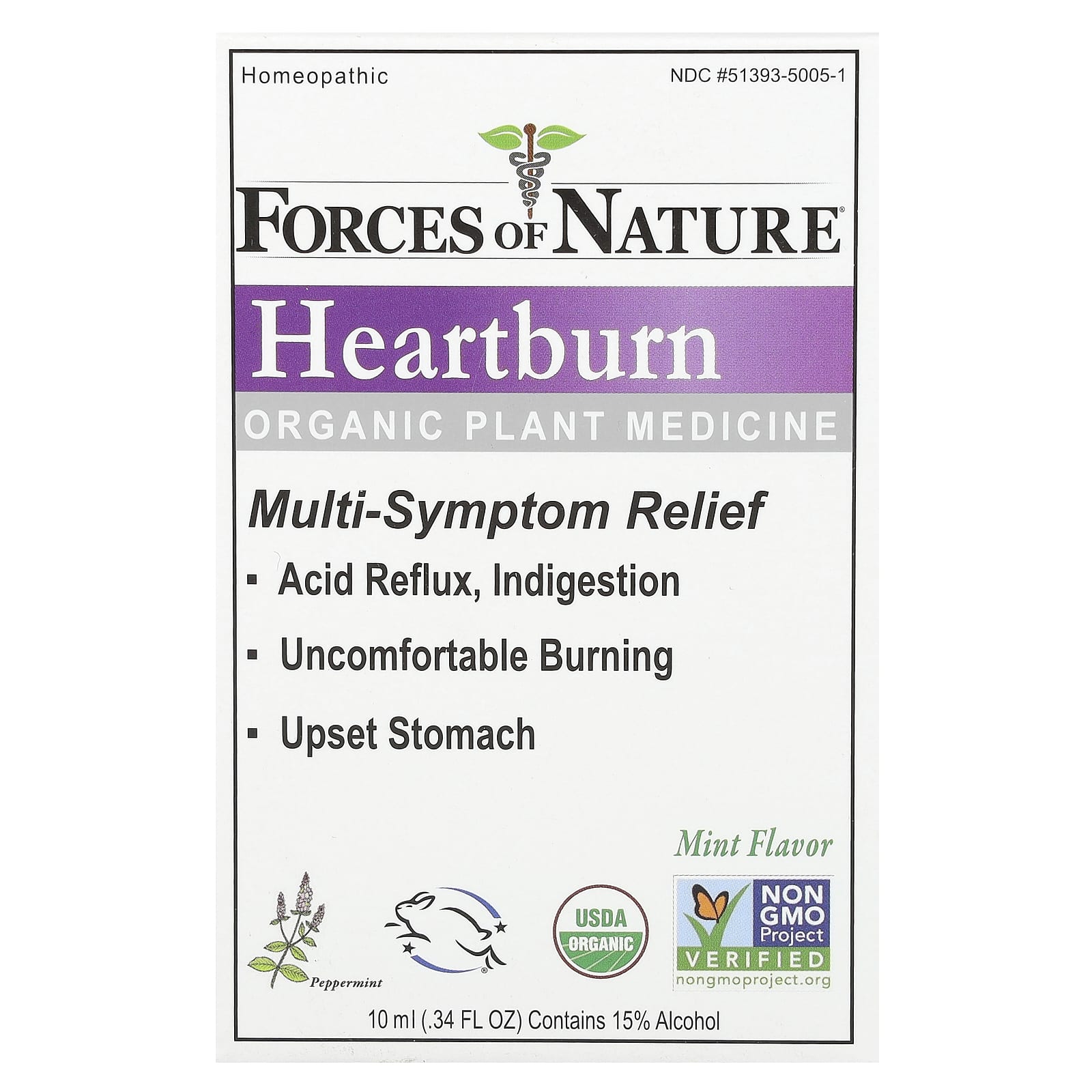 Natural Heartburn Relief with Organic Plant Medicine by Forces of Nature - Image 1