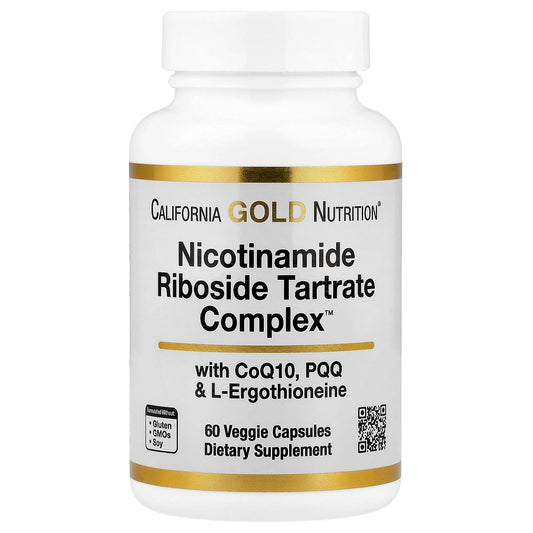 California Gold Nutrition Nicotinamide Riboside Tartrate (NRT) Complex 250mg - Image 1