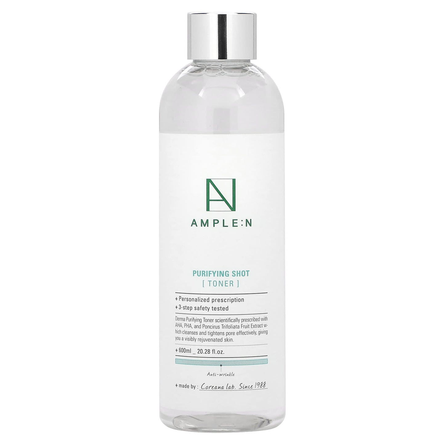 Transform Your Skin with AMPLE:N Purifying Shot Toner, 20.28 fl oz - Image 1