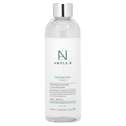 Transform Your Skin with AMPLE:N Purifying Shot Toner, 20.28 fl oz - Image 1