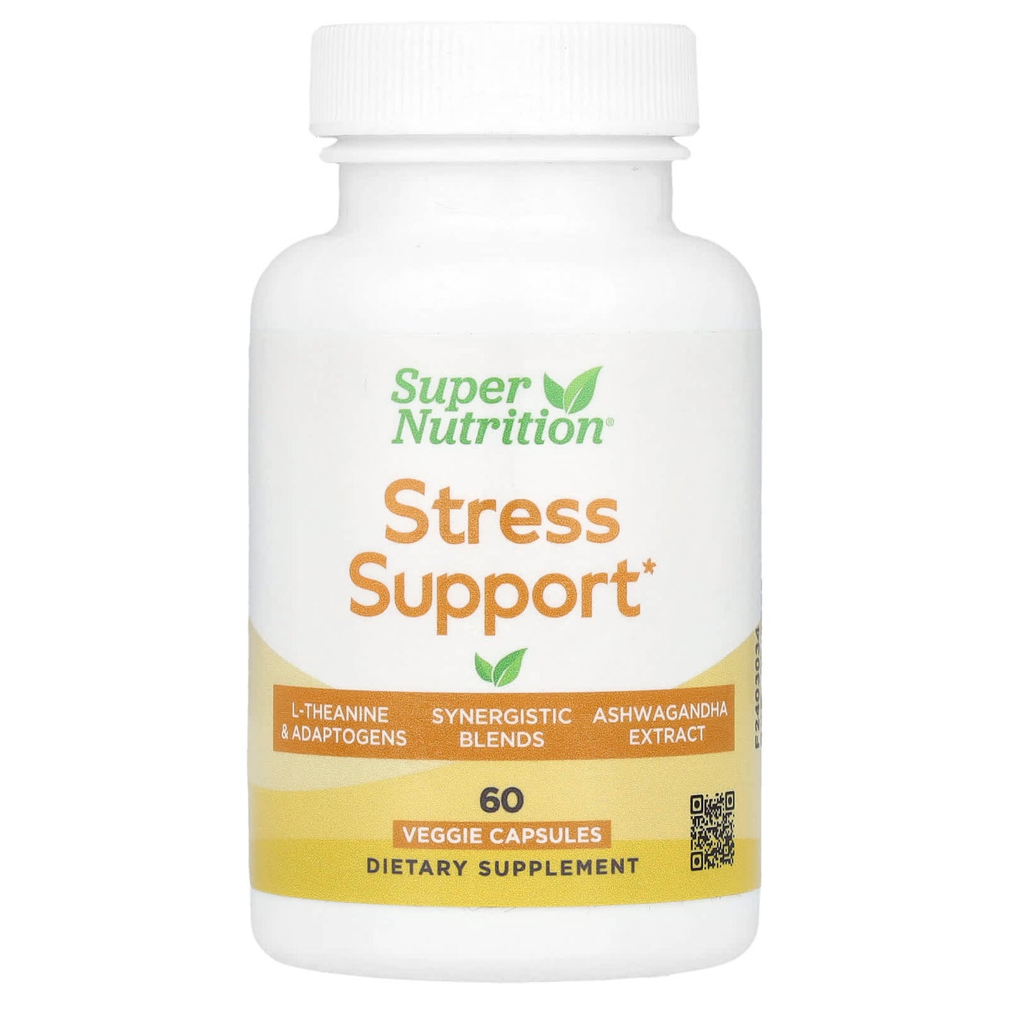 Stress Relief & Energy Support with L-Theanine & Ashwagandha - 60 Capsules - Image 1