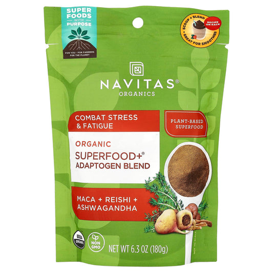 Navitas Organics, Organic Superfood+® Adaptogen Blend, 6.3 oz (180 g) - Image 1