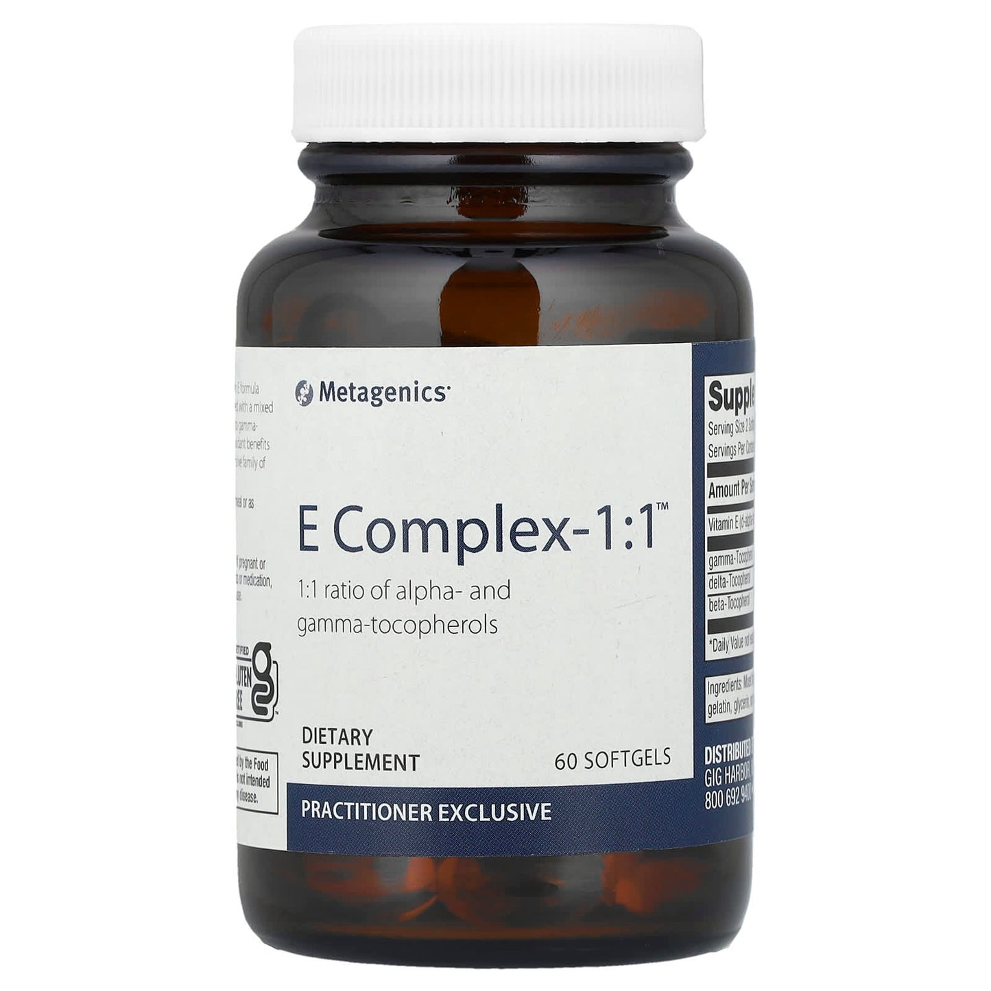 Metagenics, E Complex—1:1™, 60 Softgels - Image 1
