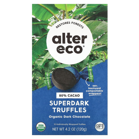 Dark Chocolate Truffles by Alter Eco, Organic & Fair Trade, 80% Cacao - Image 1