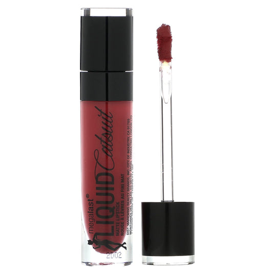 wet n wild, MegaLast, Liquid Catsuit, Matte Lipstick, 957A Behind The Bleachers, 0.21 oz (6 g) - Image 1