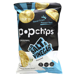 Delicious Sea Salt & Vinegar Popchips, 5 oz (142 g) - Low Fat, Gluten Free