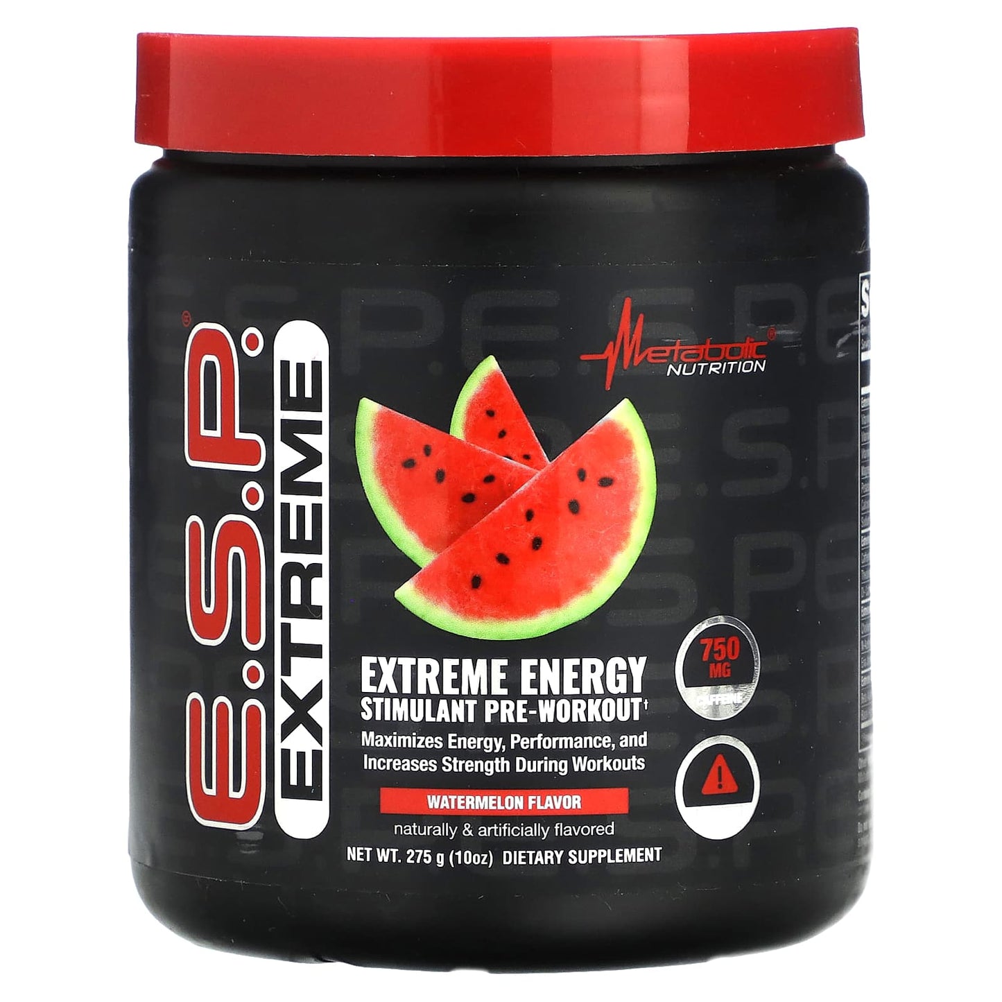 Metabolic Nutrition, E.S.P. Extreme Energy Stimulant Pre-Workout, Watermelon, 10 oz (275 g) - Image 1