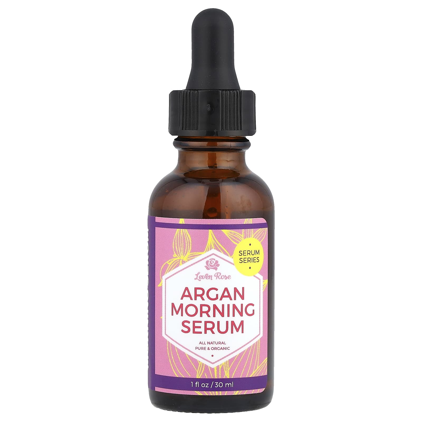 Leven Rose, Argan Morning Serum, 1 fl oz (30 ml) - Image 1