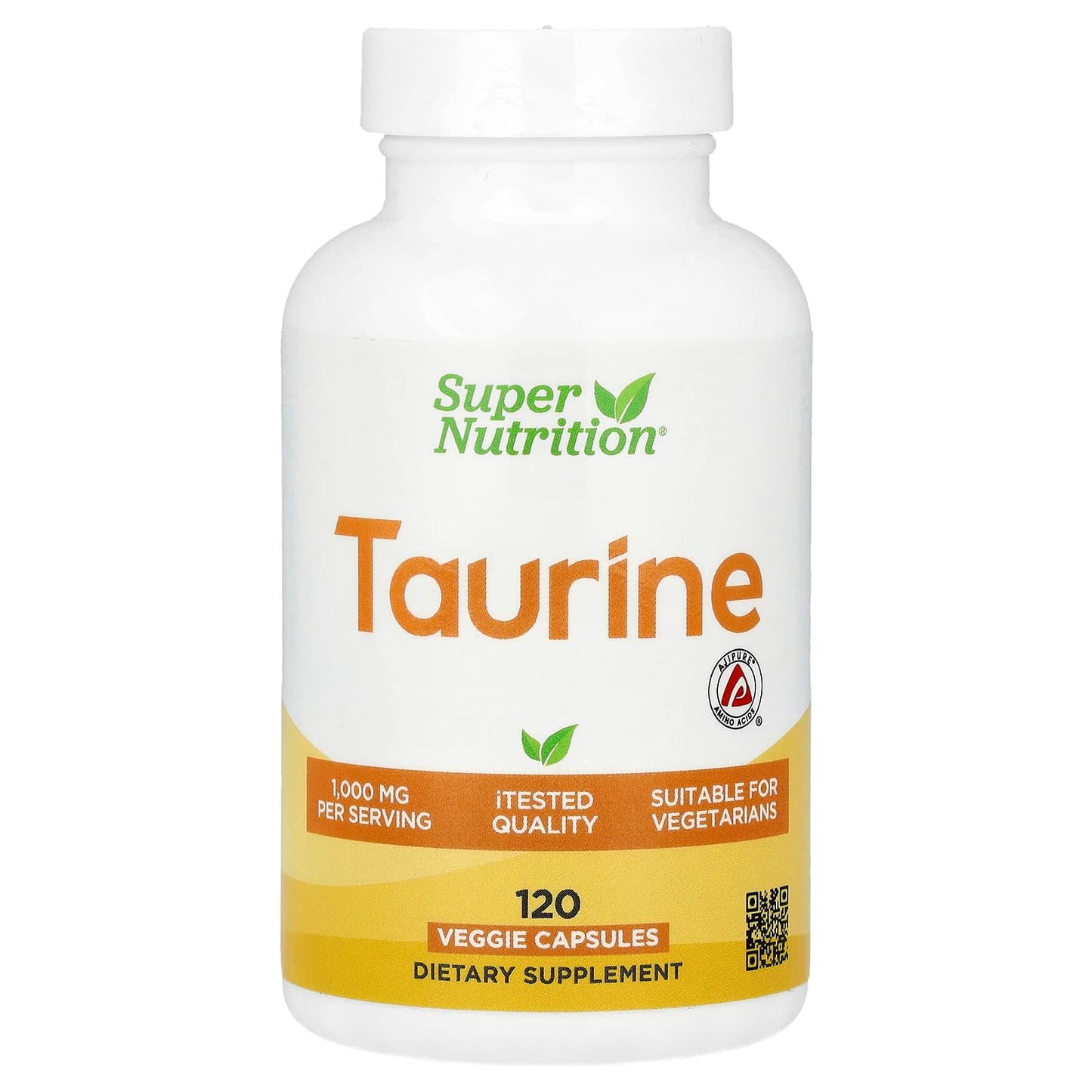 Taurine Supplement for Hydration & Endurance - 120 Capsules - Image 1