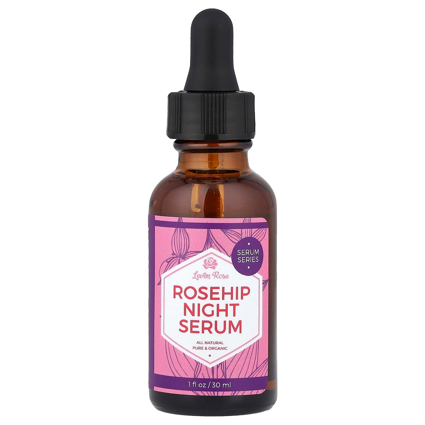 Leven Rose, Rosehip Night Serum, 1 fl oz (30 ml) - Image 1