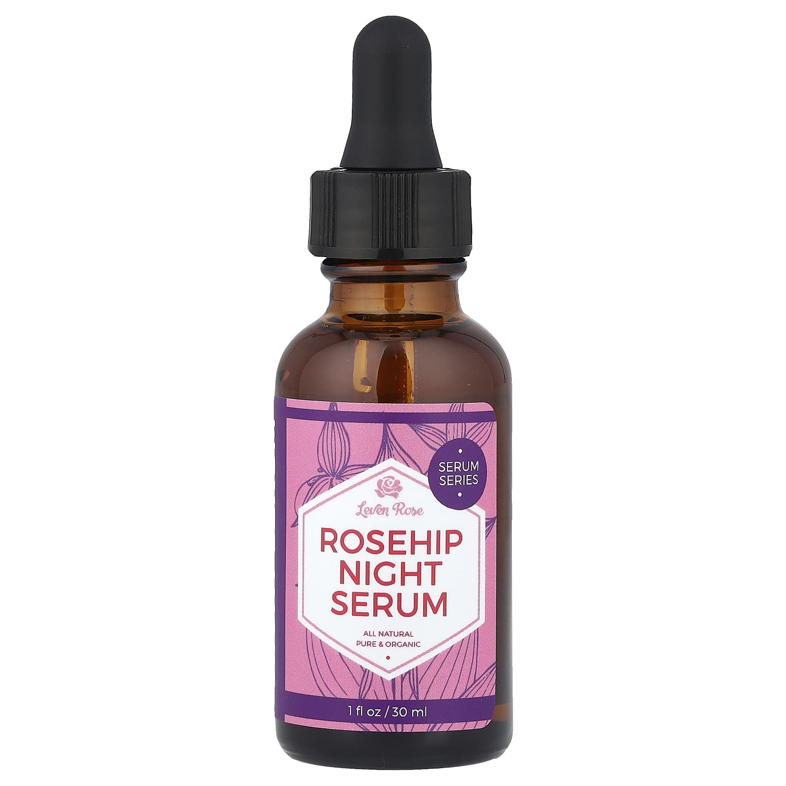Leven Rose, Rosehip Night Serum, 1 fl oz (30 ml) - Image 1