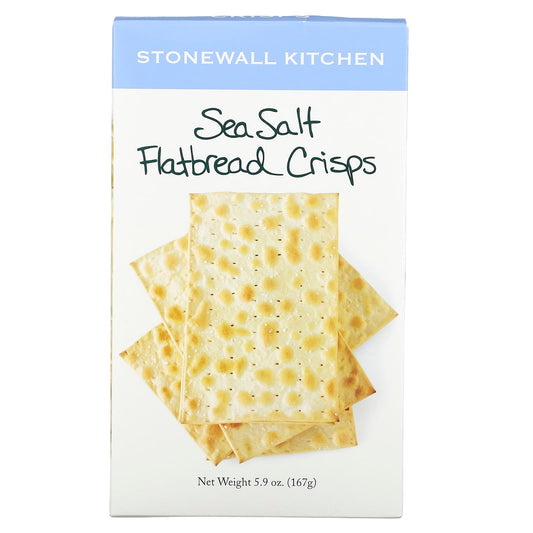 Stonewall Kitchen, Sea Salt Flatbread Crisps, 5.9 oz (167 g) - Image 1