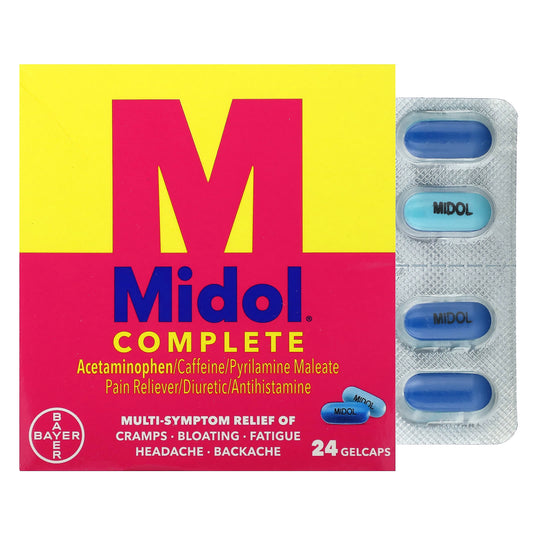 Midol, Complete, 24 Gelcaps - Image 1