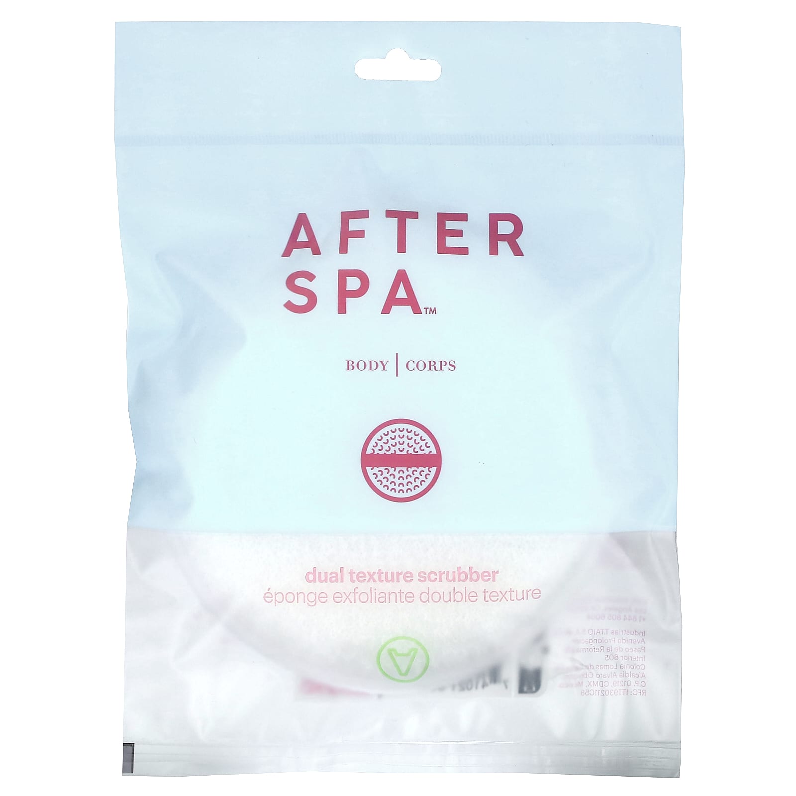 AfterSpa Dual Texture Scrubber for Smooth Skin, Gentle Exfoliation - Image 1